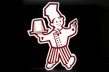 Светодиодный рекламный короб из оргстекла, 50 см.