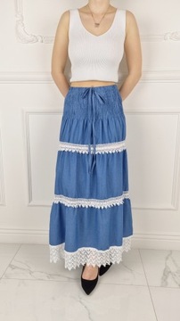 ЖЕНСКАЯ КРУЖЕВНАЯ ЮБКА ДО ЩИЛИЩА – ДЛИННЫЕ Цвета