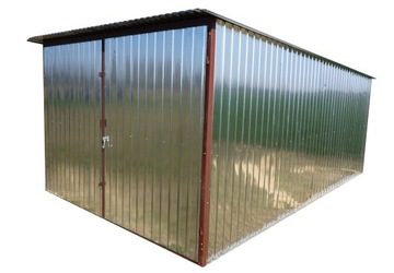 Гараж из листового металла УСИЛЕННЫЕ жестяные гаражи 3х5 В РАССРОЧКУ