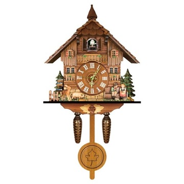 Деревянные часы с кукушкой Sharpplace в старинном стиле