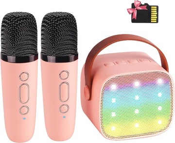 MIKROFON KARAOKE DLA DZIECI BEZPRZEWODOWY GŁOŚNIK Mikrofon bezprzewodowy x2