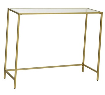 Золотой консольный столик Vasagle Edola