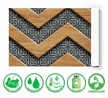 защитный коврик для офисного стола, деревянный элемент