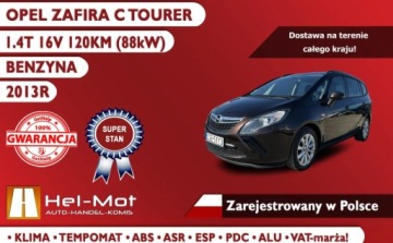 Opel Zafira C Tourer 1.4 Turbo ECOTEC 120KM 2013 Opel Zafira 2013R, 1.4T 120KM, Tempomat, Klima, Alu, PDC Zarejestorwana w, zdjęcie 2