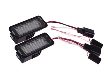 LAMPY OŚWIETLENIE REJESTRACJI LED VW Passat B6 CC Seat Leon Skoda Surerb