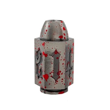 PAMIĄTKA Z WOJNY METALOWA KOSTKA K6 3,3 CM RPG KOŚĆ SZEŚCIOŚCIENNA