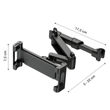 АВТОДЕРЖАТЕЛЬ ДЛЯ ТЕЛЕФОНА ПЛАНШЕТА УНИВЕРСАЛЬНЫЙ ТЕЛЕСКОПИЧЕСКИЙ ПОДГОЛОВНИК