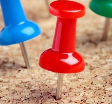 ШПИЛЬКИ ЦВЕТНЫЕ БОЧКИ ДЛЯ ПРОБКОВОЙ ДОСКИ