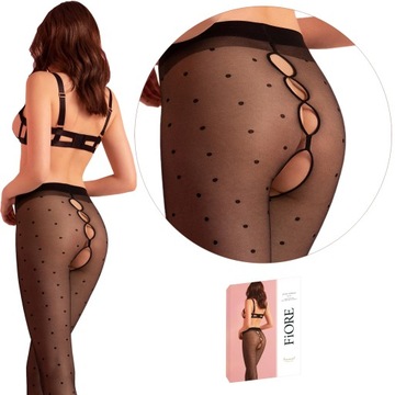 Fiore rajstopy Bold Dream 20den otwarte black 4-L