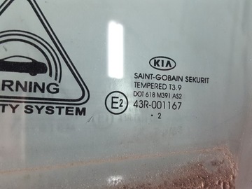 KIA CEED 2 II 12R HB SKLO (OKNO) DVEŘE LEVÝ PŘEDNÍ