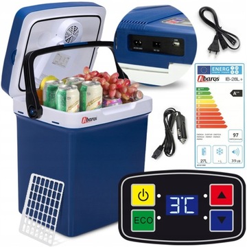 -20°C Lodówka Turystyczna IB-28I+ Przenośna Mobilna tryb ECO 12V 230V USB