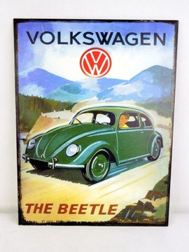 Volkswagen The Beetle - metalowy plakat