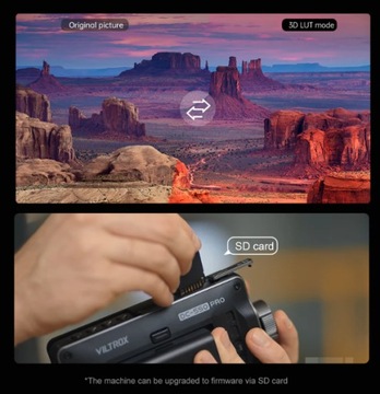 Monitor podglądowy VILTROX DC-550 HD HDMI 3D LUT + akumulator HDMI etui