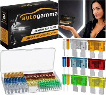 Bezpieczniki Samochodowe midi w Pudełku Zestaw 120 elementów