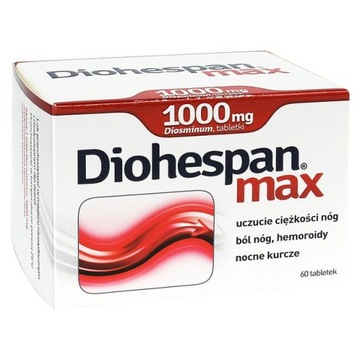3 x Diohespan max Aflofarm 60 tabl żylaki obrzęki krążenie ( 180 tabletek )