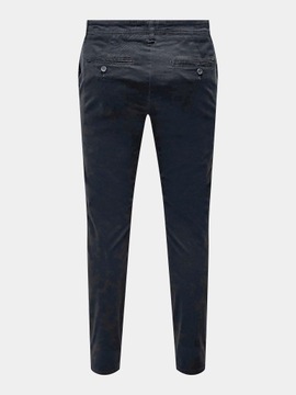 Only & Sons Chinosy Mark Luca 22028144 Granatowy Slim Fit