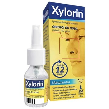 Xylorin aerozol do nosa katar Xylometazolin 18 ml