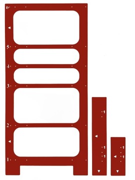 Szablon do montażu szuflad HAFELE SLIM