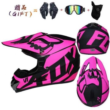 KASK MOTOCYKLOWY OFF-ROAD ENDURO MOTOCROSS, S