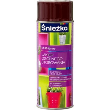 ŚNIEŻKA LAKIER UNIWERSALNY W SPRAY-U BORDOWY 400ML