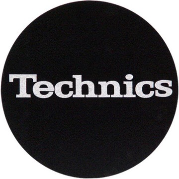 Slipmaty Technics Logo - Silver [para] MATY DO GRAMOFONU