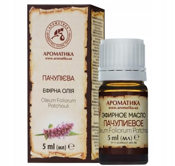 Olejek Paczulowy, 100% Naturalny, Aromatika, 5 ml