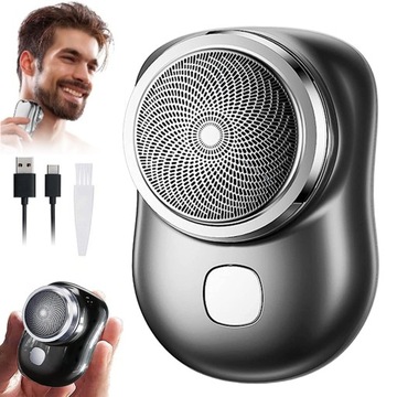 GOLARKA MINI PODRÓŻNA ELEKTRYCZNA DLA MĘŻCZYZN WODOODPORNA USB + SZCZOTKA