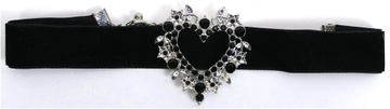 ELEGANCKI CHOKER CZARNY DO STROJU LUDOWEGO DIRNDL