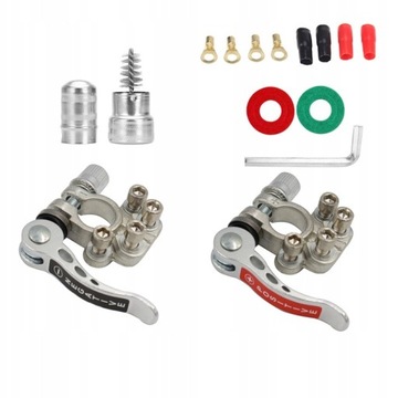 РАЗЪЕМЫ КЛЕММЫ АККУМУЛЯТОРА ПОЛОЖИТЕЛЬНЫЙ ОТРИЦАТЕЛЬНЫЙ - 2 шт. КЛЕММА КЛЕММА КЛЕММА НАБОР КЛЕММ.