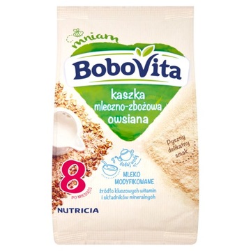 BOBOVITA Kaszka mleczno-zbożowa owsiana, 230g