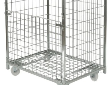 ПРОЧНАЯ ТРАНСПОРТНАЯ ТЕЛЕЖКА 250 кг СЕТОЧНАЯ КОРЗИНА 800x600x1700 ПОЛИРОВКА 2 ПОЛКИ