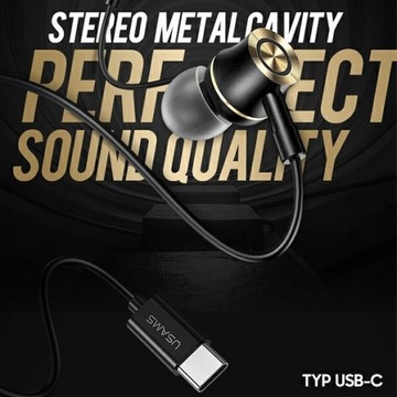 ПРОВОДНЫЕ НАУШНИКИ USAMS МИКРОФОН USB-C ТИПА C