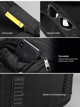 Устойчивый к загрязнениям рюкзак Tigernu для ноутбука с USB-накопителем 15,6 дюйма.