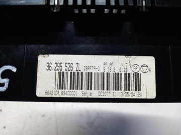 PANEL KLIMATIZACE PEUGEOT 607 96295526ZL
