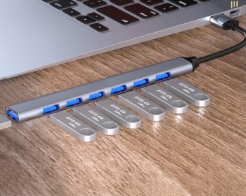 КОНВЕРТЕР USB C в 7x USB 2.0 3.0 РАЗВЕТВИТЕЛЬ-концентратор