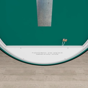 КРУГЛОЕ ЧЁРНОЕ ЗЕРКАЛО С ПОДСВЕТКОЙ 70 СМ, ПЕСЕНОЧНАЯ ОБРАБОТКА