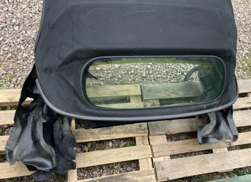 DACH MIĘKKI POSZYCIE SZYBA CABRIO CZARNY PORSCHE 987 BOXSTER