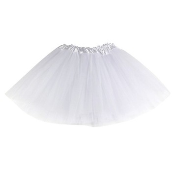 SPÓDNICZKA TUTU TIULOWA TIUL BIAŁA 10-16 LAT