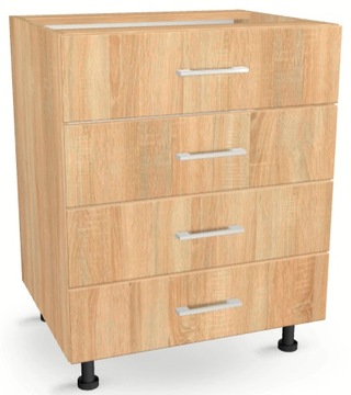 Szafka z Szufladami 60cm DĄB SONOMA 82/60/52,1