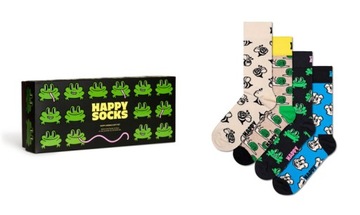Zestaw Kolorowych Skarpet HAPPYSOCKS Happy Animals Gift Set 41-46 P000321