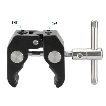 Металлический студийный зажим CRAB CLAMP Профессиональный держатель 1/4 дюйма 3/8 дюйма