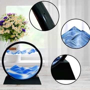 3D ИЗОБРАЖЕНИЕ ОРНАМЕНТ ИЗ ГЛУБОКОГО МОРСКОГО ПЕСКА УКРАШЕНИЕ СТОЛА ВРАЩАЮЩИЕСЯ ПЕСОЧНЫЕ ЧАСЫ