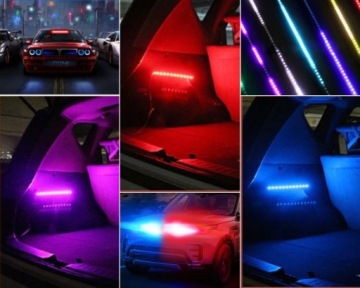 KNIGHT RIDER LED BAR CAR RGB ПОЛИЦЕЙСКИЙ стробоскоп