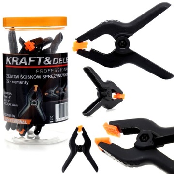 ŚCISK KLIPS MODELARSKI STOLARSKI SPRĘŻYNOWY 22EL