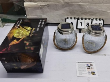 2шт ПОДВЕСНАЯ СОЛНЕЧНАЯ ЛАМПА ДЛЯ НАРУЖНОГО ИСПОЛЬЗОВАНИЯ, СТЕКЛЯННЫЙ ШАР 400 МАч