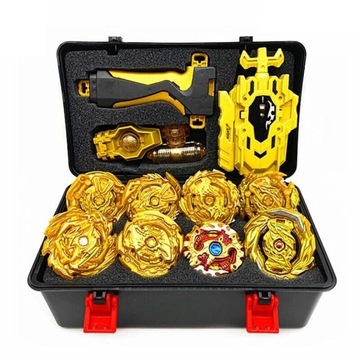 ZESTAW BĄCZEK WIRUJĄCY BEYBLADE DYSK SPINNER 8SZT