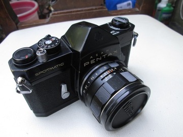 Фотоаппарат PENTAX SP Spotmatic + SMC TAKUMAR 55mm 1:1.8 ЧЕРНЫЙ