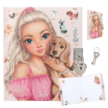 PAMIĘTNIK NA KŁÓDKĘ PIESKI PSY DOGGY TOP MODEL DZIENNIK SEKRETÓW
