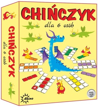 Tradycyjna GRA PLANSZOWA dla Całej RODZINY Zabawa Chińczyk dla 6 osób Abino