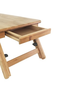 NIEZBĘDNY STOLIK POD LAPTOP BAMBUSOWY+WENTYLATOR !
